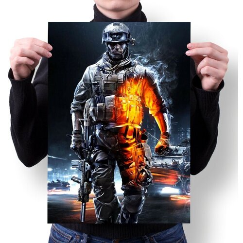 Плакат MIGOM А4 Принт Battlefield, Бателфилд - 10