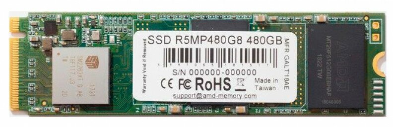 SSD накопитель AMD Radeon 480Гб, M.2 2280, SATA III - фото №8