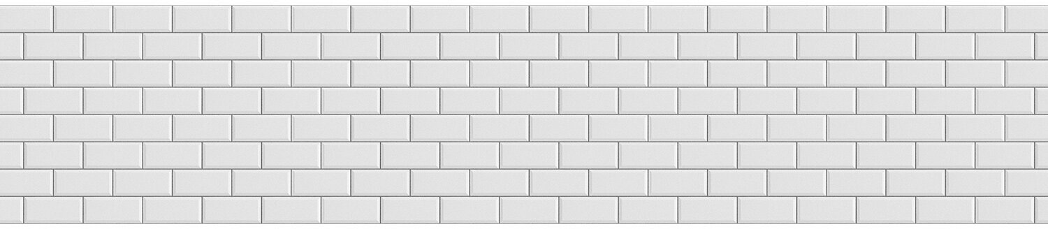 Стеновая панель AlbiCo, 280х61х0,6 см, цвет белый
