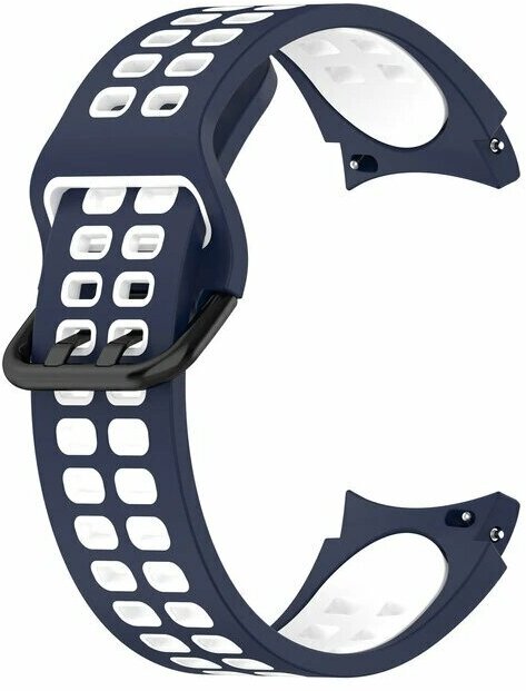 Ремешок для умных часов Samsung Galaxy Watch 5, бело-синий