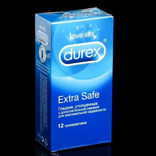 Презервативы №12 DUREX Extra Safe (утолщенные) презервативы duett extra strong утолщенные 12 штук