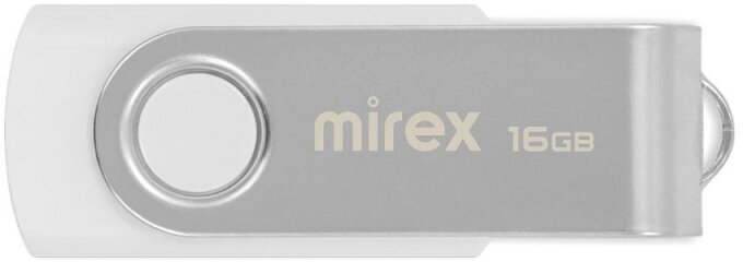 Флеш-память Mirex USB SWIVEL WHITE 16Gb (13600-FMUSWT16 )