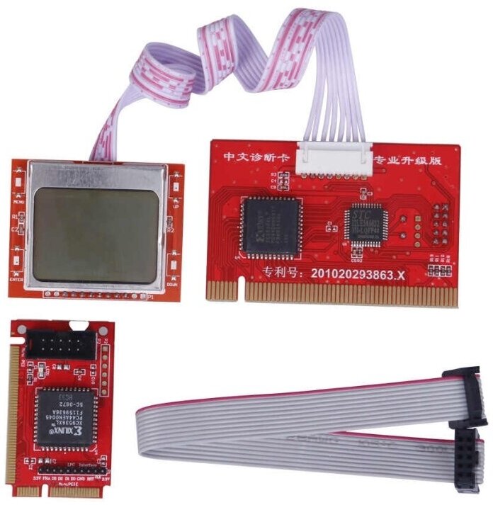 Контроллер, диагностическая POST-card PCI /miniPCI /miniPCI-E, Pti8 Upgrade version
