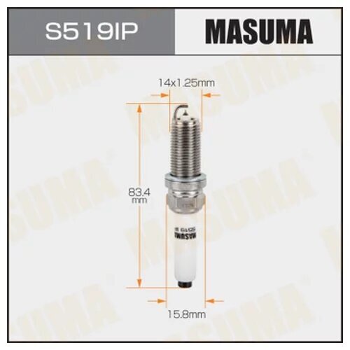 Свеча зажигания IRIDIUM+PLATINUM MASUMA S519IP