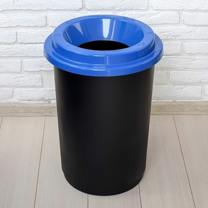 Контейнер для мусора М 2468 эко синий 50 л