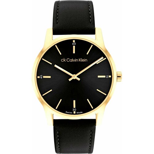 Наручные часы CALVIN KLEIN Швейцарские наручные часы Calvin Klein 25000015, черный