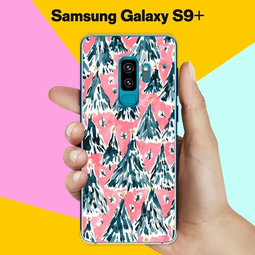 пластиковый чехол цветочный узор 3 на samsung galaxy s9 самсунг галакси с9 плюс Силиконовый чехол на Samsung Galaxy S9+ Узор новогодний / для Самсунг Галакси С9 Плюс