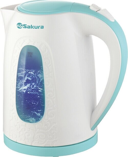 Чайник Sakura SA-2345WBL белый/морская волна