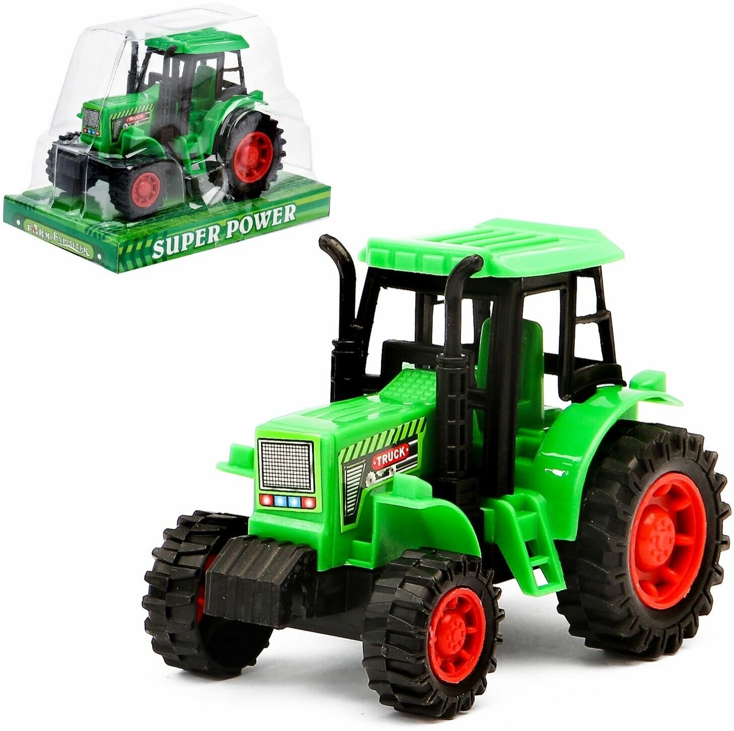 Трактор инерционный "Фермерский", цвет сюрприз, для мальчиков