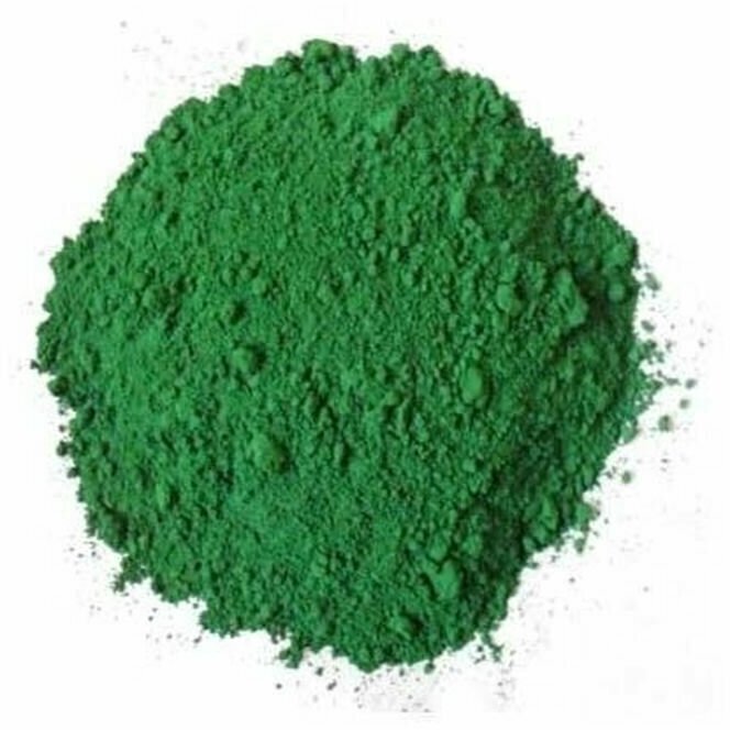 Пигмент Зеленый 3кг (краситель) для резиновой крошки гипса бетона тротуарной плитки изготовления искусственного камня эпоксидной смолы