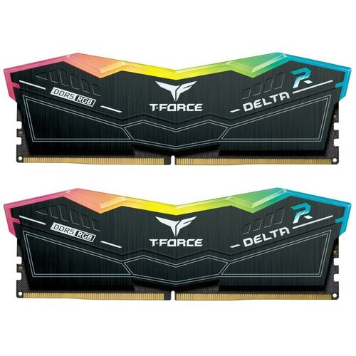 Оперативная память 32Gb DDR5 6000MHz Team T-Force Delta RGB 2x16Gb KIT FF3D532G6000HC30DC01 1702800₽