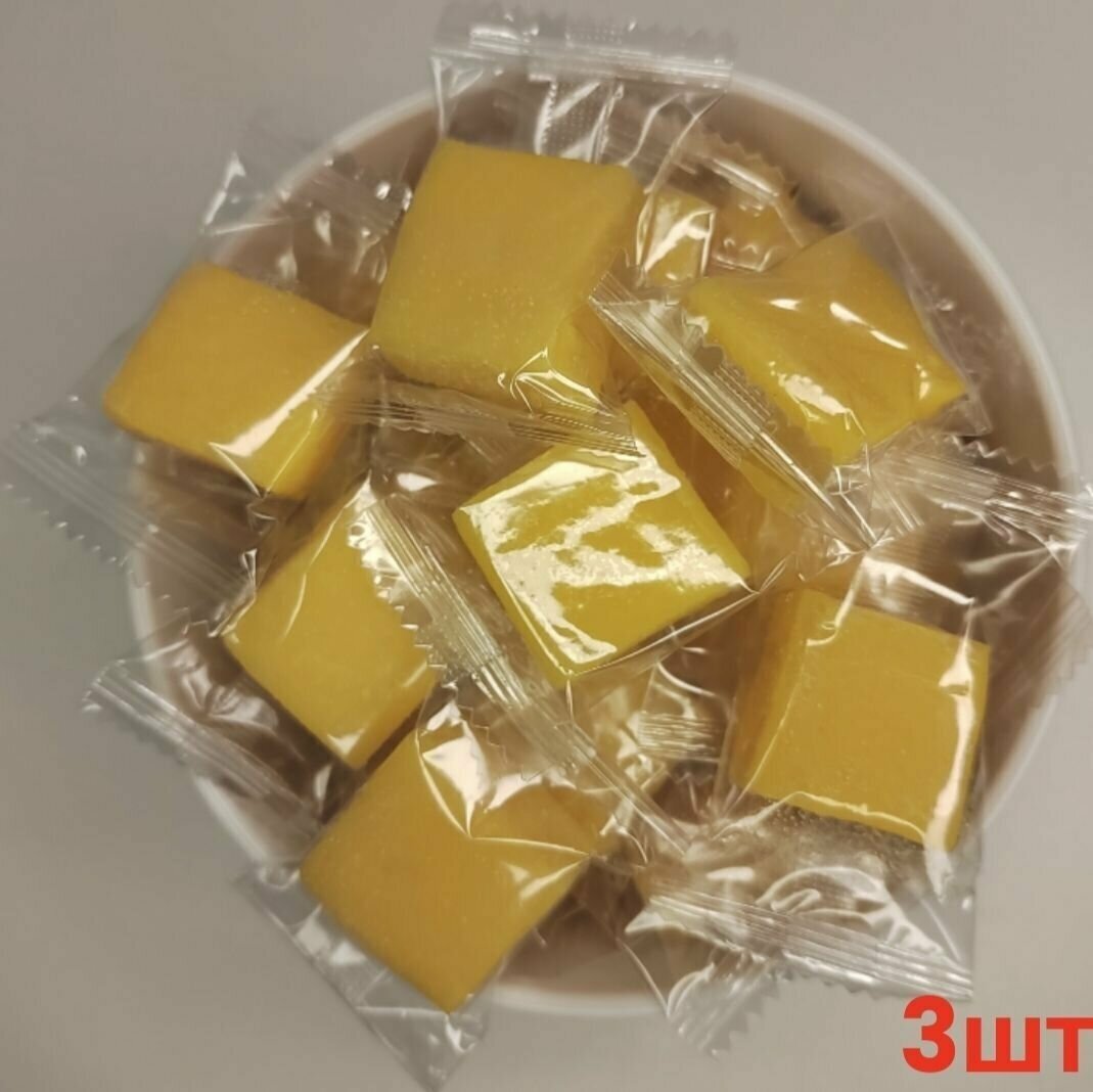 Манго кубики жевательные конфеты, 500гр / 3шт - фотография № 1