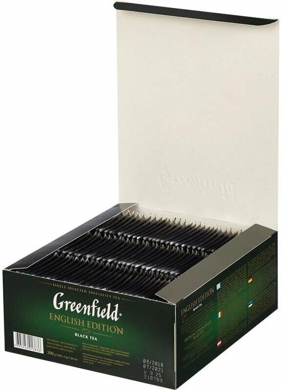Чай черный Greenfield English Edition 100 пак - фото №8