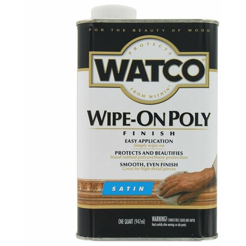 Полиуретановое финишное покрытие Watco Wipe-On Poly 946 мл Полуматовый 68141
