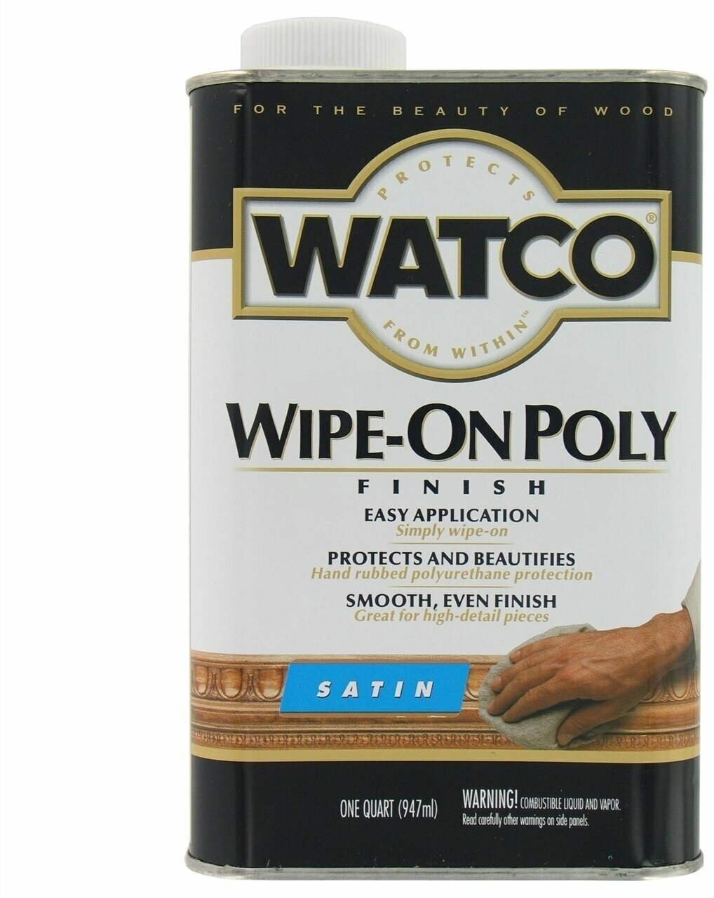 Полиуретановое финишное покрытие Watco Wipe-On Poly 946 мл Полуматовый 68141