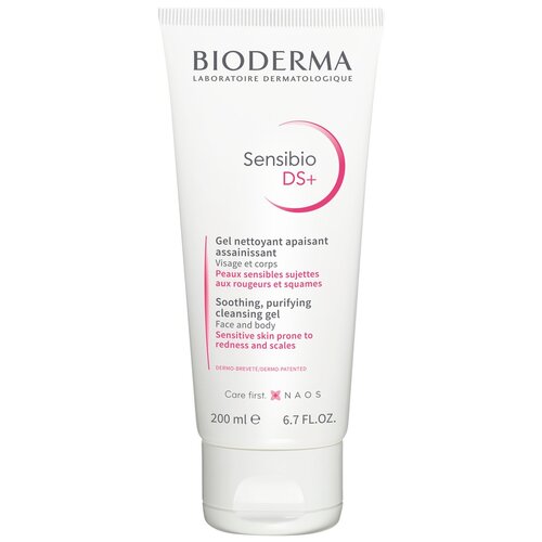 очищающий гель bioderma sensibio ds 200 мл Bioderma гель пенящийся очищающий Sensibio DS+, 200 мл