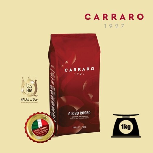 Кофе в зернах Carraro Globo Rosso (Глобо Россо), зерна 1кг - фотография № 5