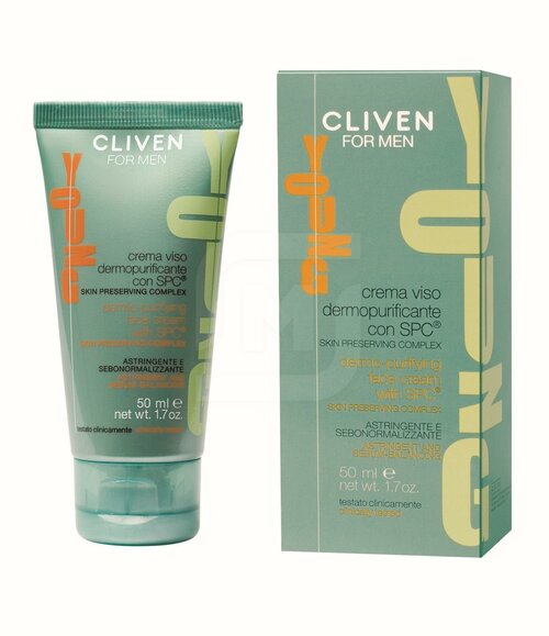 Крем для лица Cliven For Men Young очищающий Spc