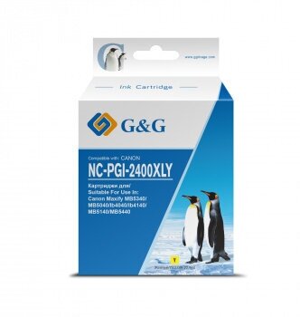 Картридж струйный G&G PGI-2400XL Y желтый (20.4мл) для Canon MAXIFY iB4040/ МВ5040/ М - фото №5
