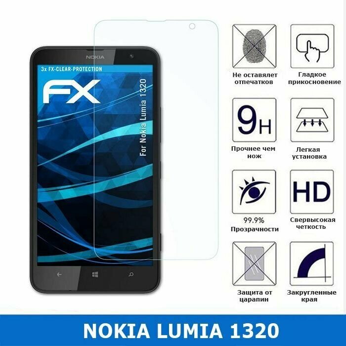 Защитное стекло для Nokia Lumia 1320 0.3 мм