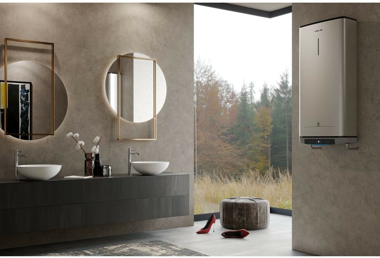Водонагреватель Ariston Velis Lux Inox PW ABSE WIFI 50, накопительный, 2.5кВт, 50л, серый [3700674] - фото №5