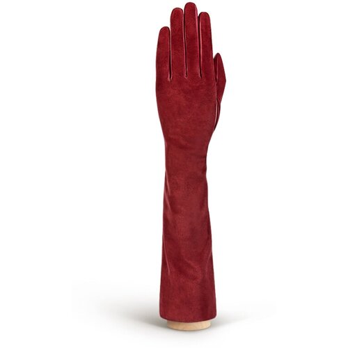 фото Перчатки eleganzza демисезонные, натуральная кожа, подкладка, размер 6.5, красный