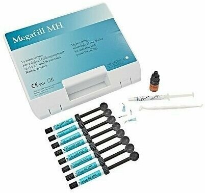 фото Материал стоматологический пломбировочный, адгезивная система, гель протравочный, 8 шприцов по 4,5г (A1/A2-2/A3-2/A3,5/C2/DA3), Megafill MН