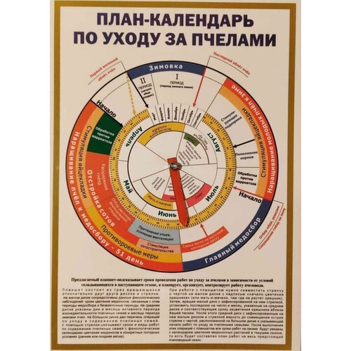 Календарь по уходу за пчёлами, 10шт