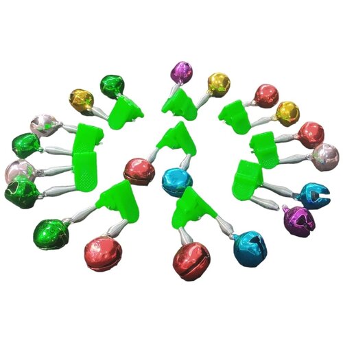 фото Рыболовный двойной бубенчик ceimar. сигнализатор поклевки под светлячок. набор 10 штук