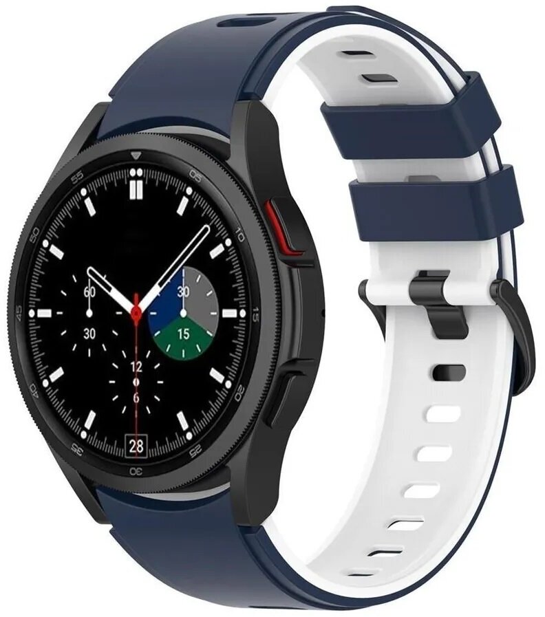 Ремешок силиконовый спортивный для Samsung Galaxy Watch 4 / 5 / 5 pro