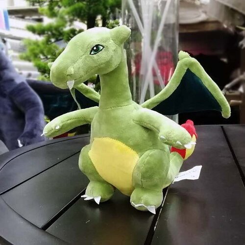 Мягкая игрушка Дракон, плюшевый дракон 22 см, зеленый