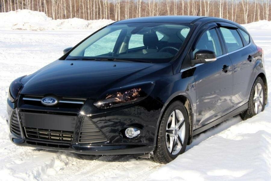 Дефлекторы окон Ford Focus III 2011-2015, 2015- 5 door седан/хэтчбек 4 шт SIM - фото №5