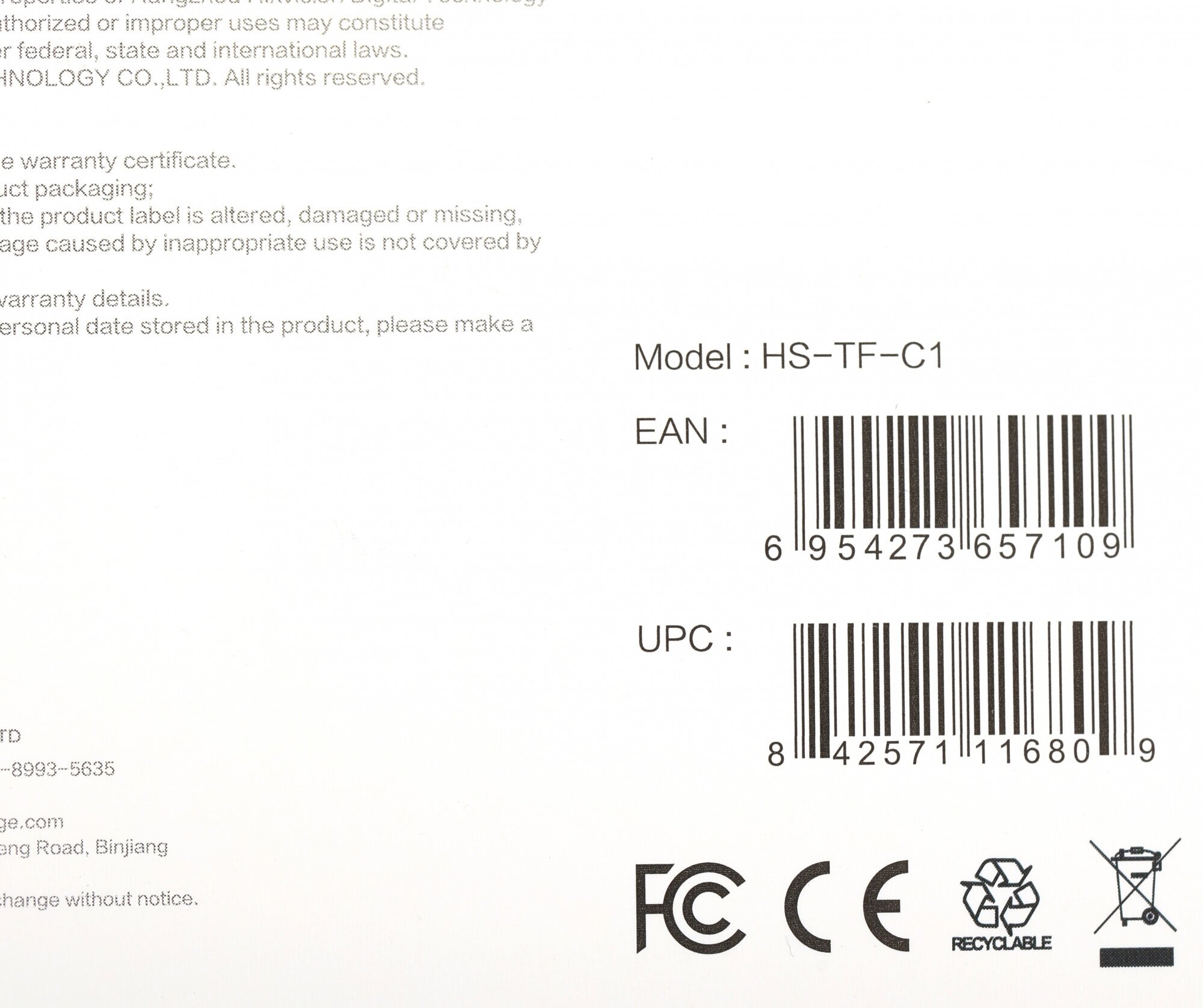 Карта памяти Hikvision microSDHC 32GB HS-TF-C1(STD)/32G/Adapter - фото №3