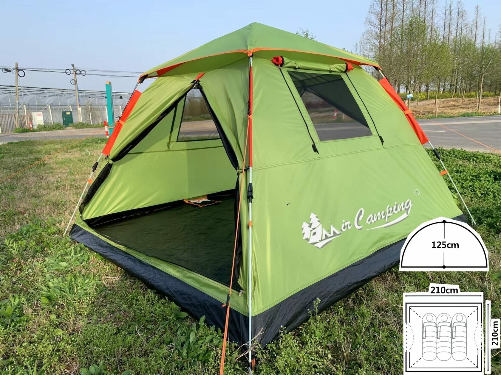 Палатка автоматическая трёхместная, ART-930, MirCamping