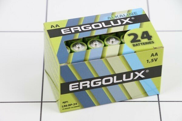 AA Батарейка ERGOLUX Alkaline LR6-BL4, 4 шт. 2800мAч - фото №4