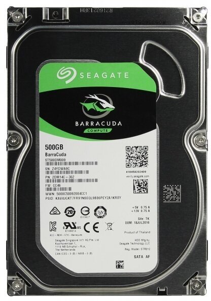 Жесткий диск Seagate 2ZM14C 500Gb SATAIII 3,5" HDD