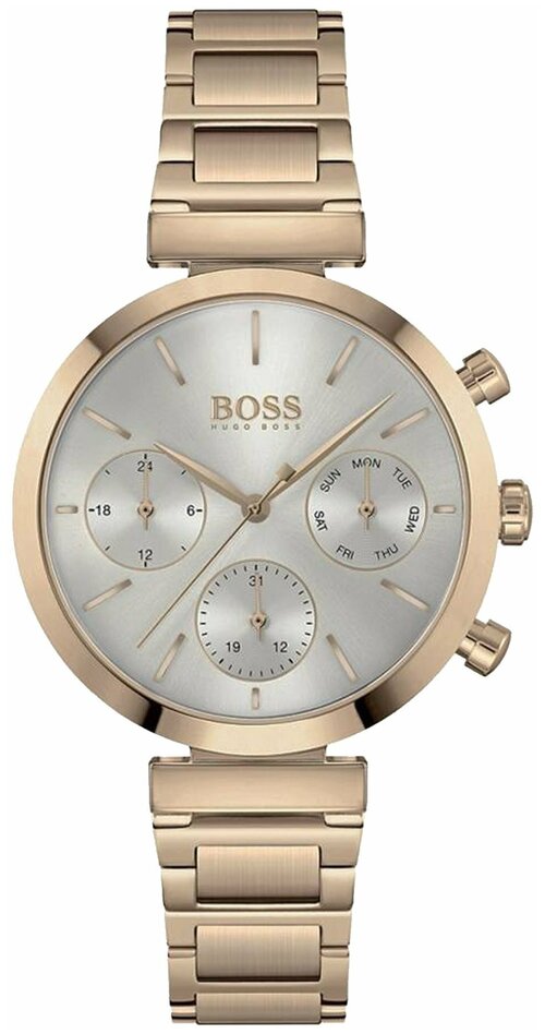 Наручные часы BOSS Наручные часы Hugo Boss Flawless HB1502531, золотой, серебряный