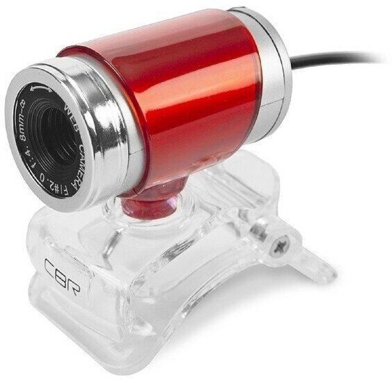 CBR Веб-камера CBR CW 830M, с микрофоном, красный (USB2.0) (ret)