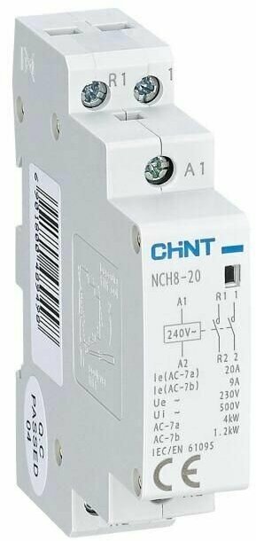Контактор модульный NCH8-20/20 20А 2НО AC 220/230В 50Гц (R) CHINT 256054