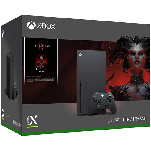 Игровая приставка Microsoft Xbox Series X 1000 ГБ SSD черный Diablo IV 7149900₽