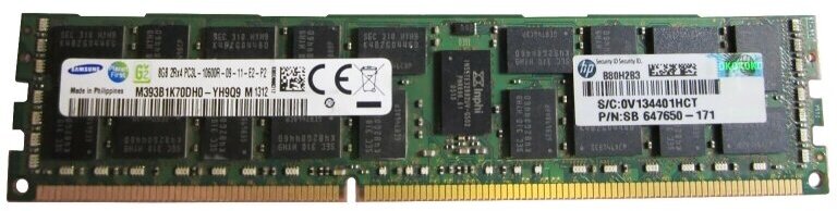 Оперативная память HP 647650-171 DDRIII 8Gb