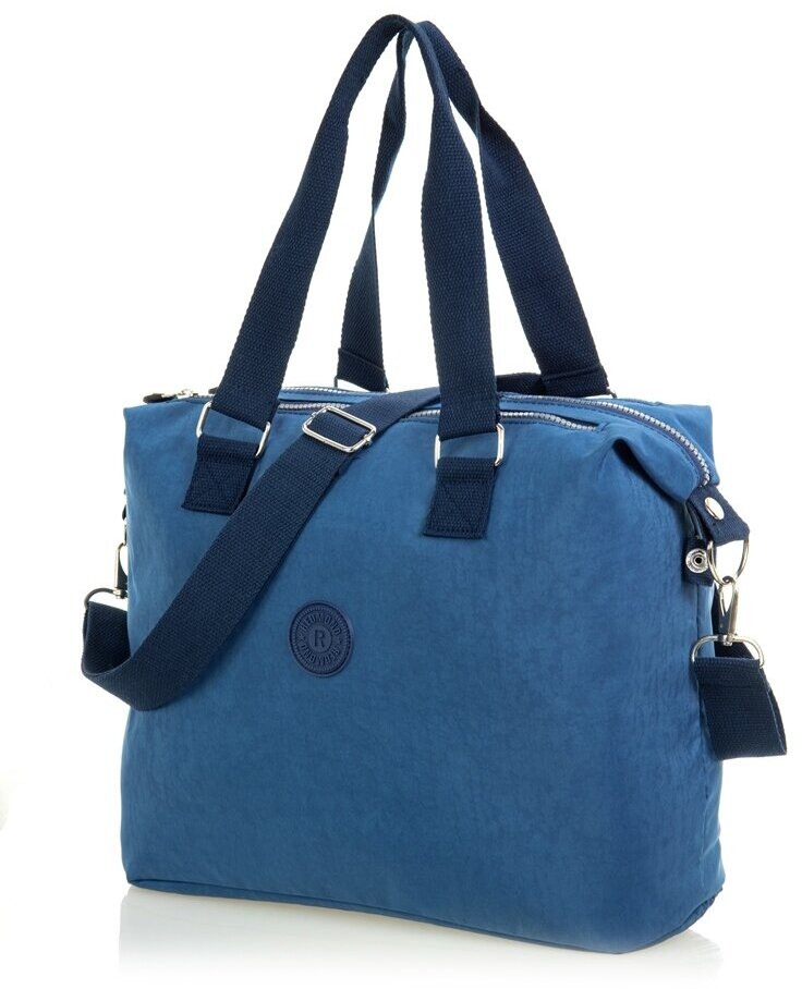 Тканевая дорожная сумка с плечевым ремнем, 17х37х33 см, синий, Redmond, CUKT9814NV - фотография № 1