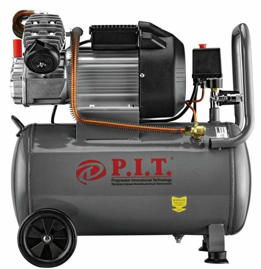 Компрессор масляный P.I.T. PAC 016003-2,5/50, 50 л, 2.5 кВт - фото №3