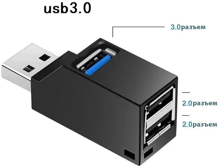 USB разветвитель на 3 порта