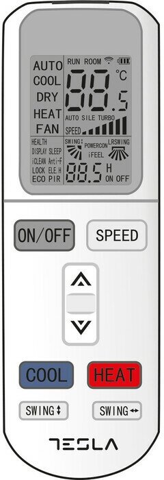 Tesla (Comtrade) Настенная сплит-система On/Off Tesla TA70FFML-24410A, R410A, 24000BTU, A / A - фотография № 3