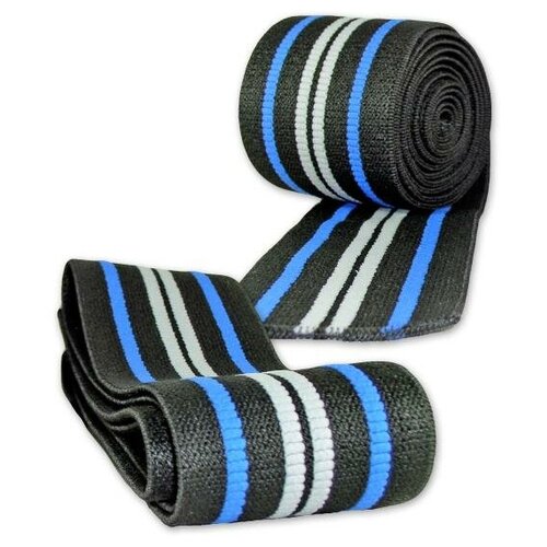 titan support systems бинты коленные titanium knee wraps 2 метра Напульсник TITAN, черный, белый