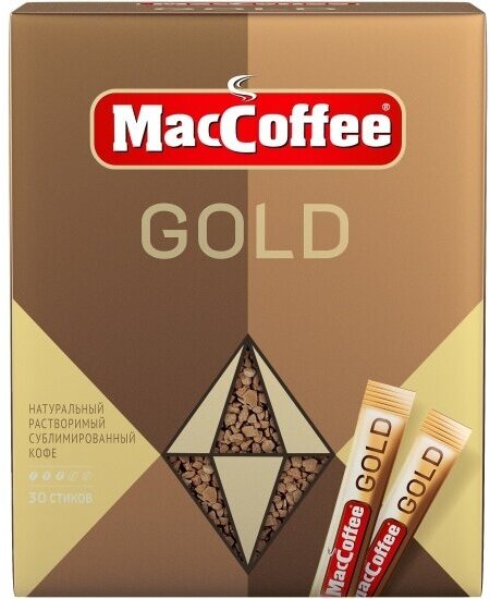Кофе растворимый Maccoffee Gold сублимированный 30 шт