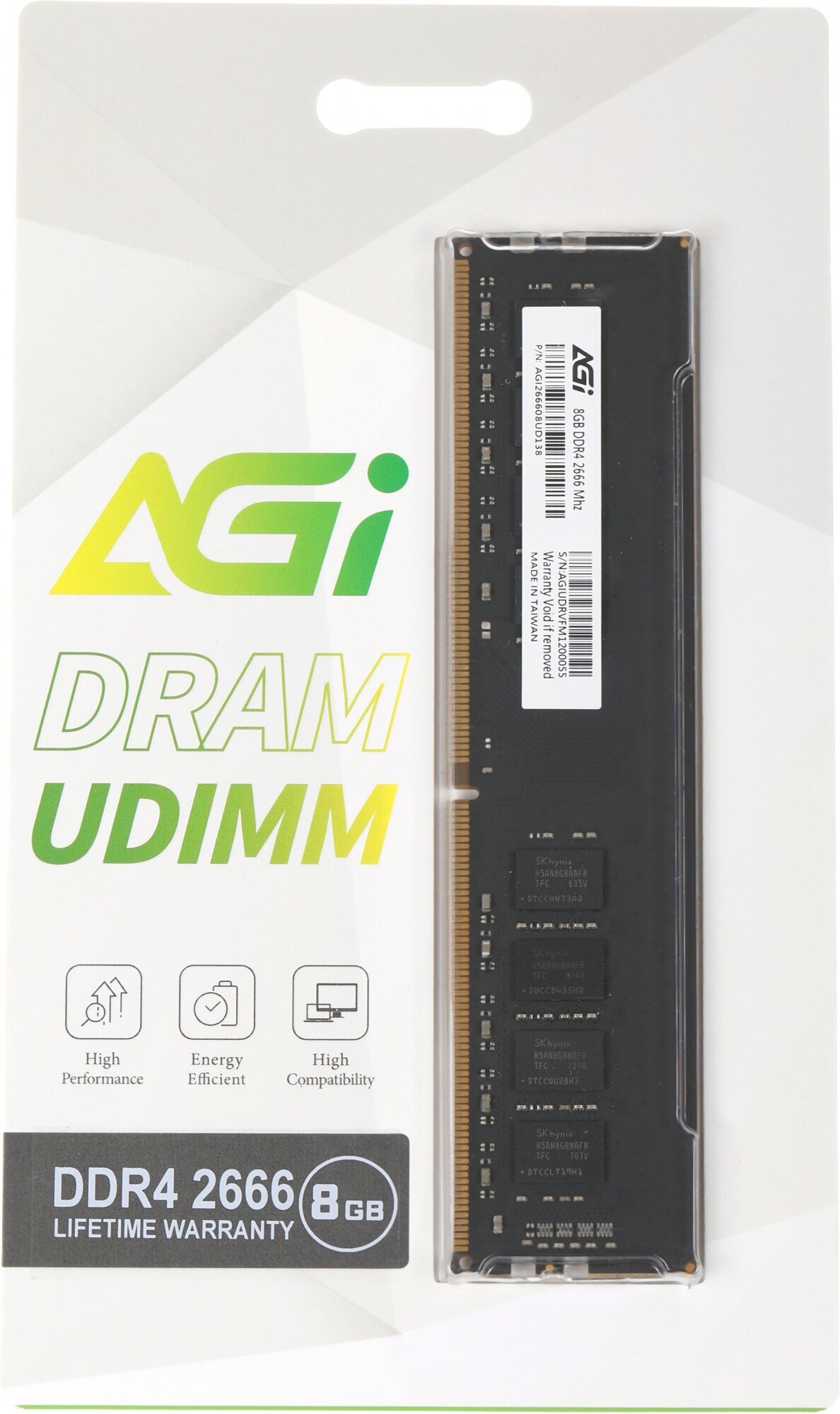 Оперативная память DDR4 AGi 8Gb 2666MHz DIMM (AGI266608UD138) - фото №3