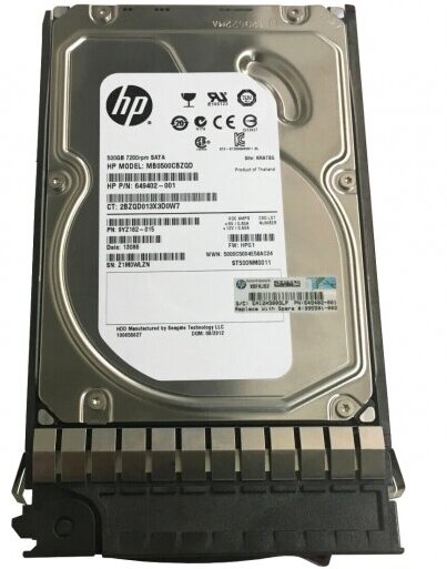 Жесткий диск HP MB0500CBZQD 500Gb SATAIII 3,5" HDD