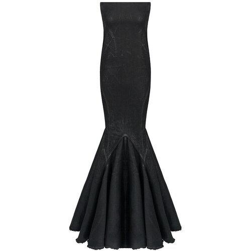 Платье Rick Owens, хлопок, вечернее, размер 46, черный